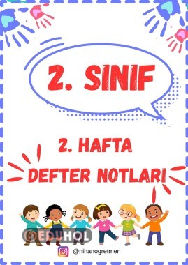 2. SINIF 2. HAFTA DEFTER NOTU
