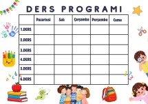 2.SINIF DERS PROGRAMI