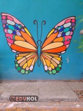 duvar resmi kelebek