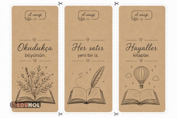 Kitap ayracı şablonu