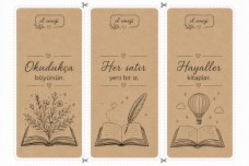 Kitap ayracı şablonu