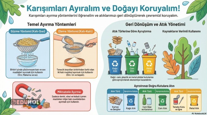 KARIŞIMLARI AYIRMA POSTER