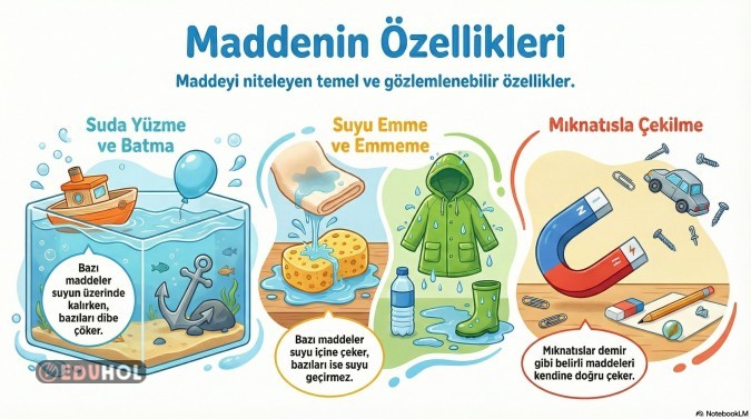 MADDENİN ÖZELLİKLERİ POSTER