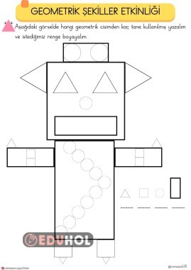 1.SINIF GEOMETRİK ŞEKİLLER ETKİNLİĞİ-2
