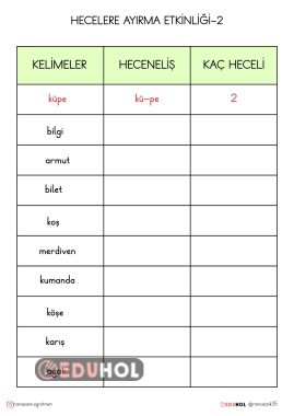 1.SINIF HECELERE AYIRMA ETKİNLİĞİ KOLAY-2