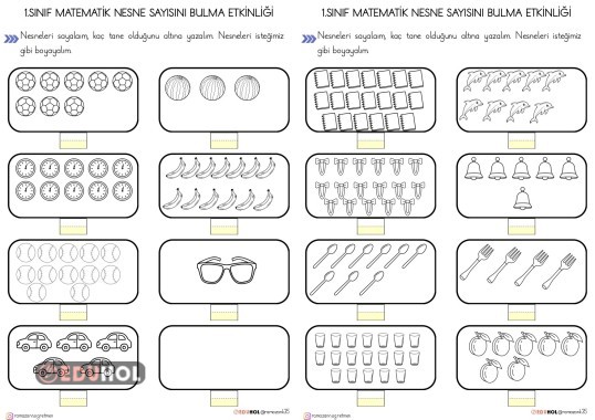 1.SINIF MATEMATİK NESNE SAYISINI BULMA ETKNLİĞİ