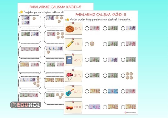 1.SINIF PARALARIMIZ ÇALIŞMA KAĞIDI-5