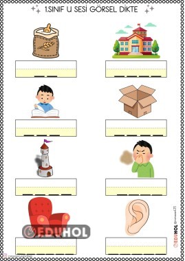 1.SINIF U SESİ GÖRSEL DİKTE ETKİNLİĞİ