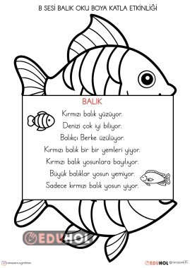 B SESİ BALIK OKU BOYA KATLA ETKİNLİĞİ