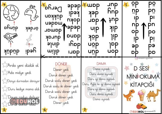 D SESİ MİNİ OKUMA KİTAPÇIĞI