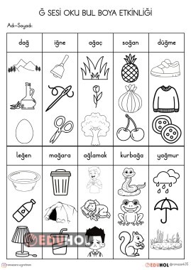 Ğ  SESİ OKU BUL BOYA ETKİNLİĞİ