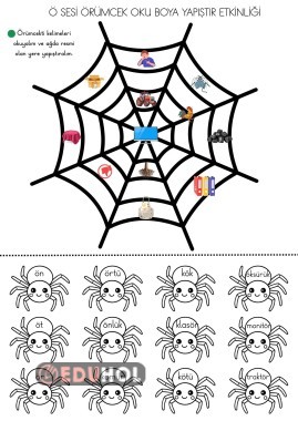 Ö SESİ ÖRÜMCEK OKU BOYA ETKİNLİĞİ