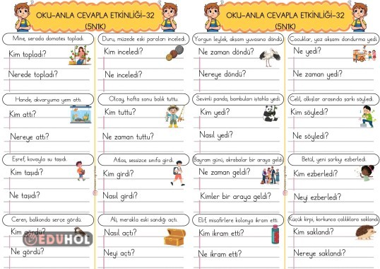 OKU-ANLA CEVAPLA (5N1K) ETKİNLİĞİ-32