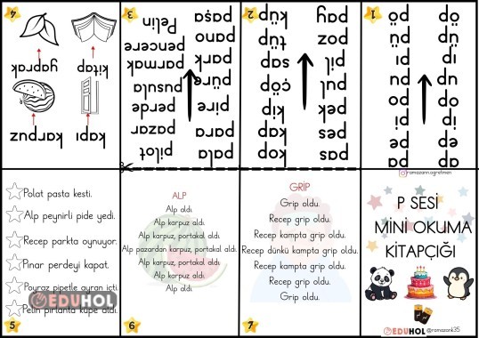 P SESİ MİNİ OKUMA KİTAPÇIĞI