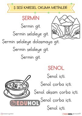 Ş SESİ KARESEL OKUMA METİNLERİ