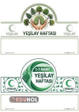 YEŞİLAY HAFTASI TAÇLARI 2 ADET