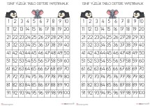 1.SINIF YÜZLÜK TABLO DEFTERE YAPIŞTIRMALIK ( 2KİŞİLİK)