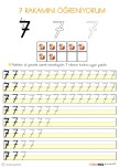 7 RAKAMINI ÖĞRENİYORUM ETKİNLİĞİ