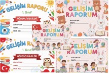 GELİŞİM RAPORU KAPAKLARI YATAY BOYUT ( GELİŞİM RAPORUNA UYGUN)
