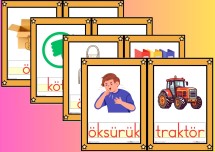Ö SESİ KELİME KARTLARI