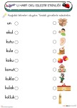 U HARFİ OKU- EŞLEŞTİR ETKİNLİĞİ