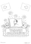 YAŞASIN CUMHURİYET BOYAMA SAYFASI
