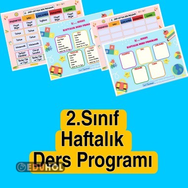 2.Sınıf Haftalık Ders Programı · Eduhol - Etkinlik İndir Oyun Oyna Test ...