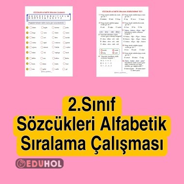 Sözcükleri Alfabetik Sıralama ... · Eduhol - Etkinlik İndir Oyun Oyna ...