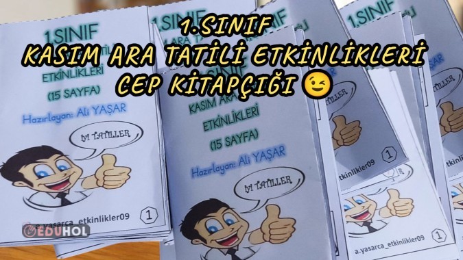 KASIM ARA TATİLİ ETKİNLİKLERİ CEP KİTAPÇIĞI (15 SAYFA)
