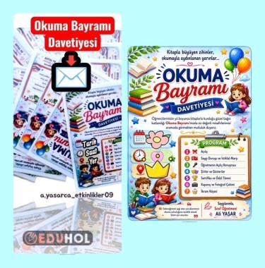 OKUMA BAYRAMI DAVETİYESİ
