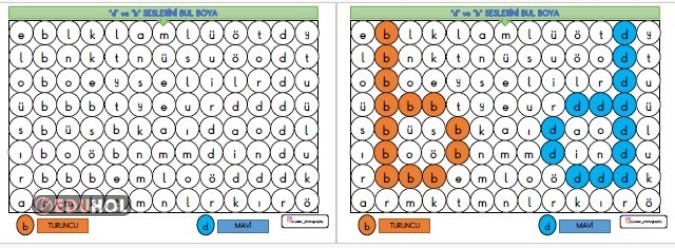 'D' Ve 'B' Harf Ayırt Etme Bul... · Eduhol - Etkinlik İndir Oyun Oyna ...