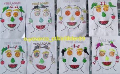 YERLİ ADAM KES YAPIŞTIR ÇALIŞMASI