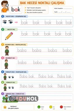 Basara- bak hecesi noktalı çalışma 2