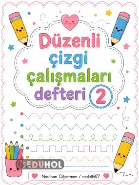 Özel Eğitim Düzenli çizgi çalışmaları defteri 2