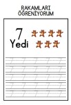 7 Rakamını Yazma Çalışması