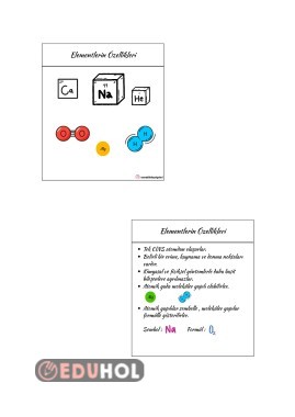 Element ve Bileşik özellikleri