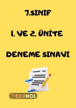 Konu bakımından 2. Ünite ağırlıklıdır. Cevap anahtarı son sayfada bulunuyor.