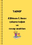 2. Dönem 1 . Fen Bilimleri sınavı