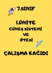 Güneş sistemi ve ötesi çalışma kağıdı