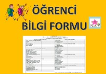 ÖĞRENCİ BİLGİ FORMU