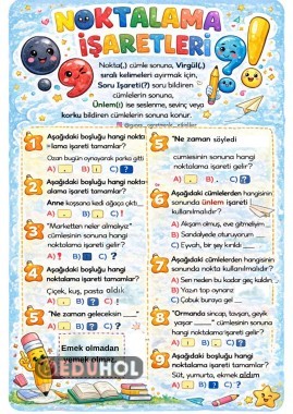 1.Sınıf Noktalama işaretleri