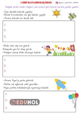 1.Sınıf Olayların Oluş Sırası