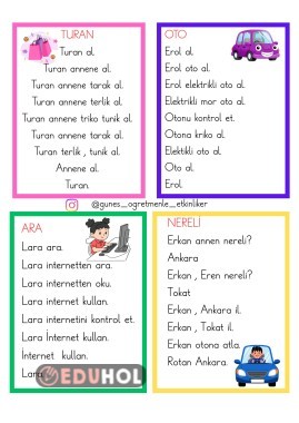 1.Sınıf R Sesi Metinleri