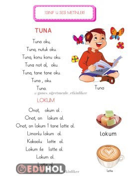 1.SINIF U SESİ HIZLI METİNLERİ