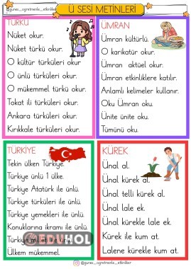 1.SINIF Ü SESİ METİNLERİ
