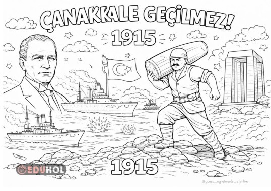 ÇANAKKALE ZAFERİ BOYAMA