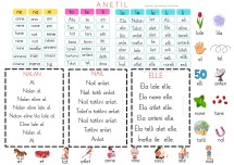 1.SINIF ANETİL HECE VE METİNLERİ