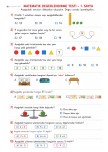 1.Sınıf Matematik Genel Değerlendirme