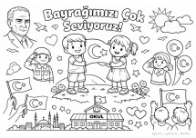 BAYRAK BOYAMA VE OKUDUĞUNU ANLAMA