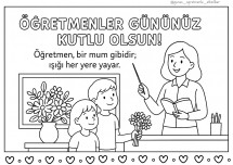 ÖĞRETMENLER GÜNÜ BOYAMA